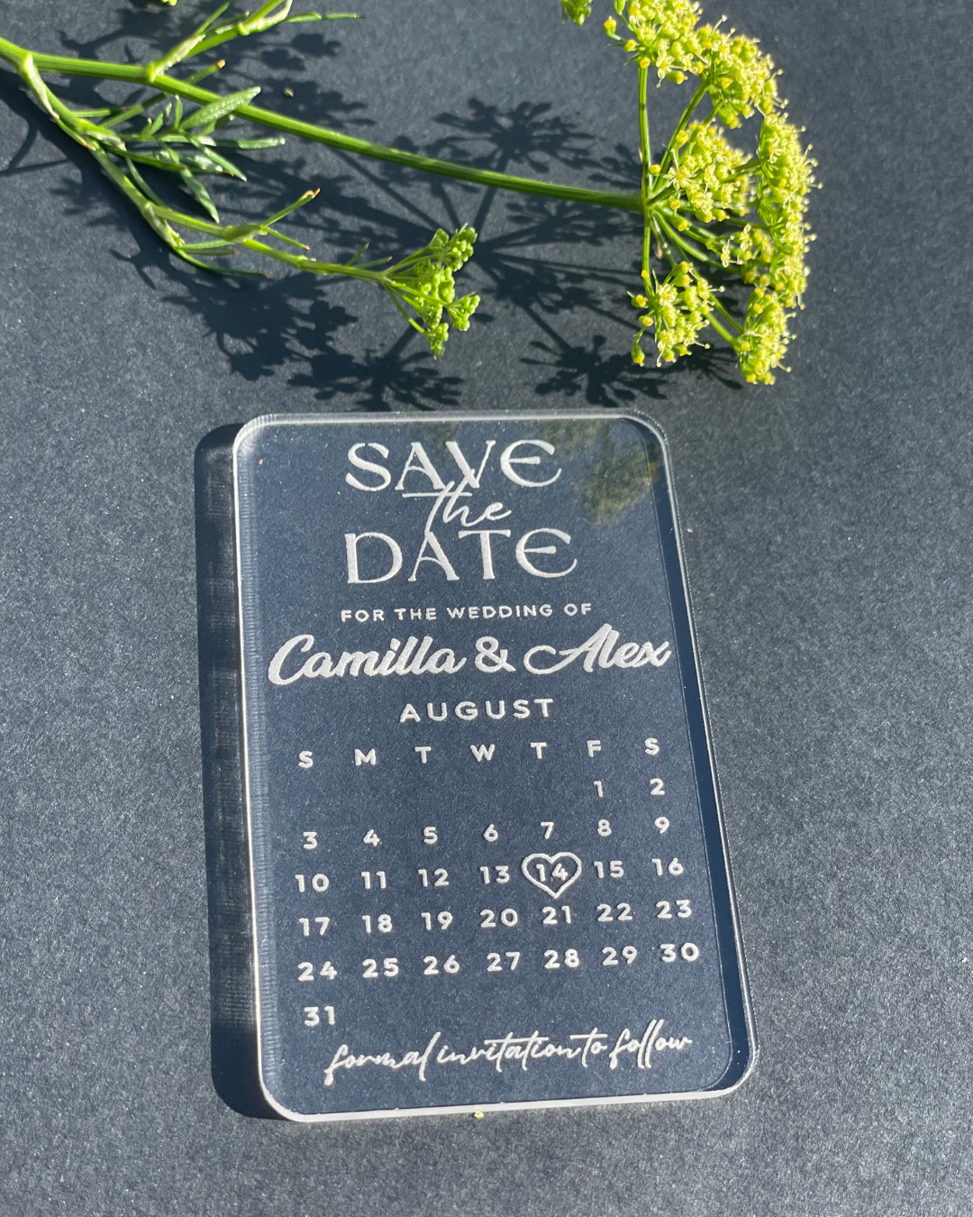 Heartfelt Calendar Acrylic