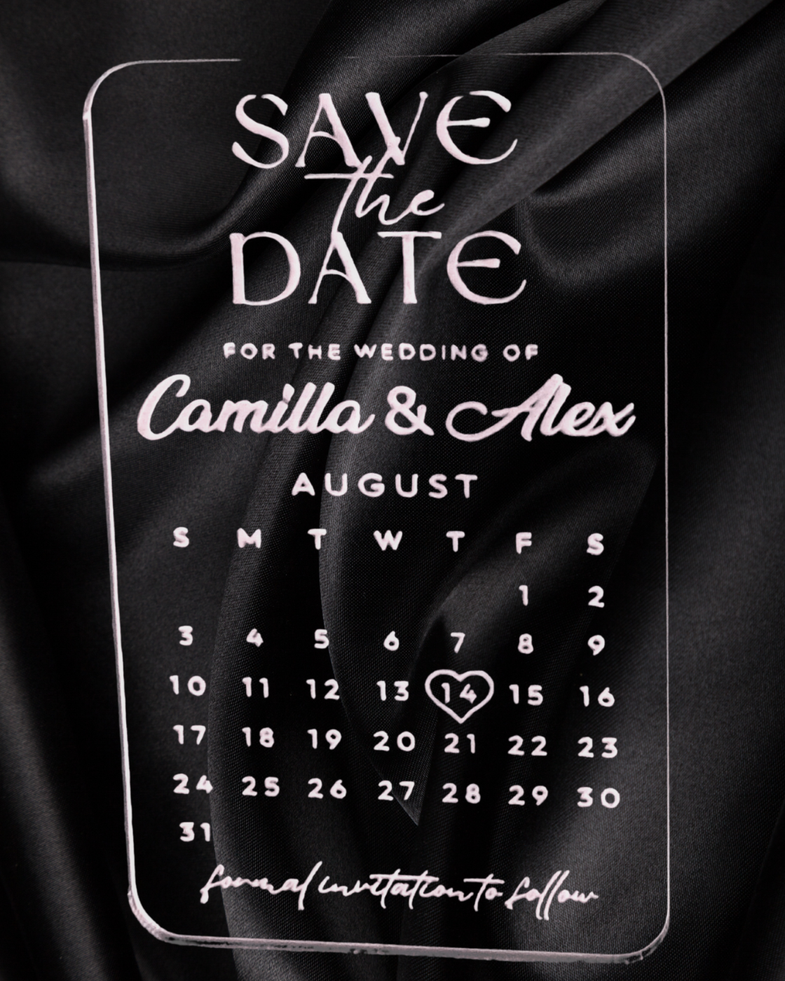 Heartfelt Calendar Acrylic