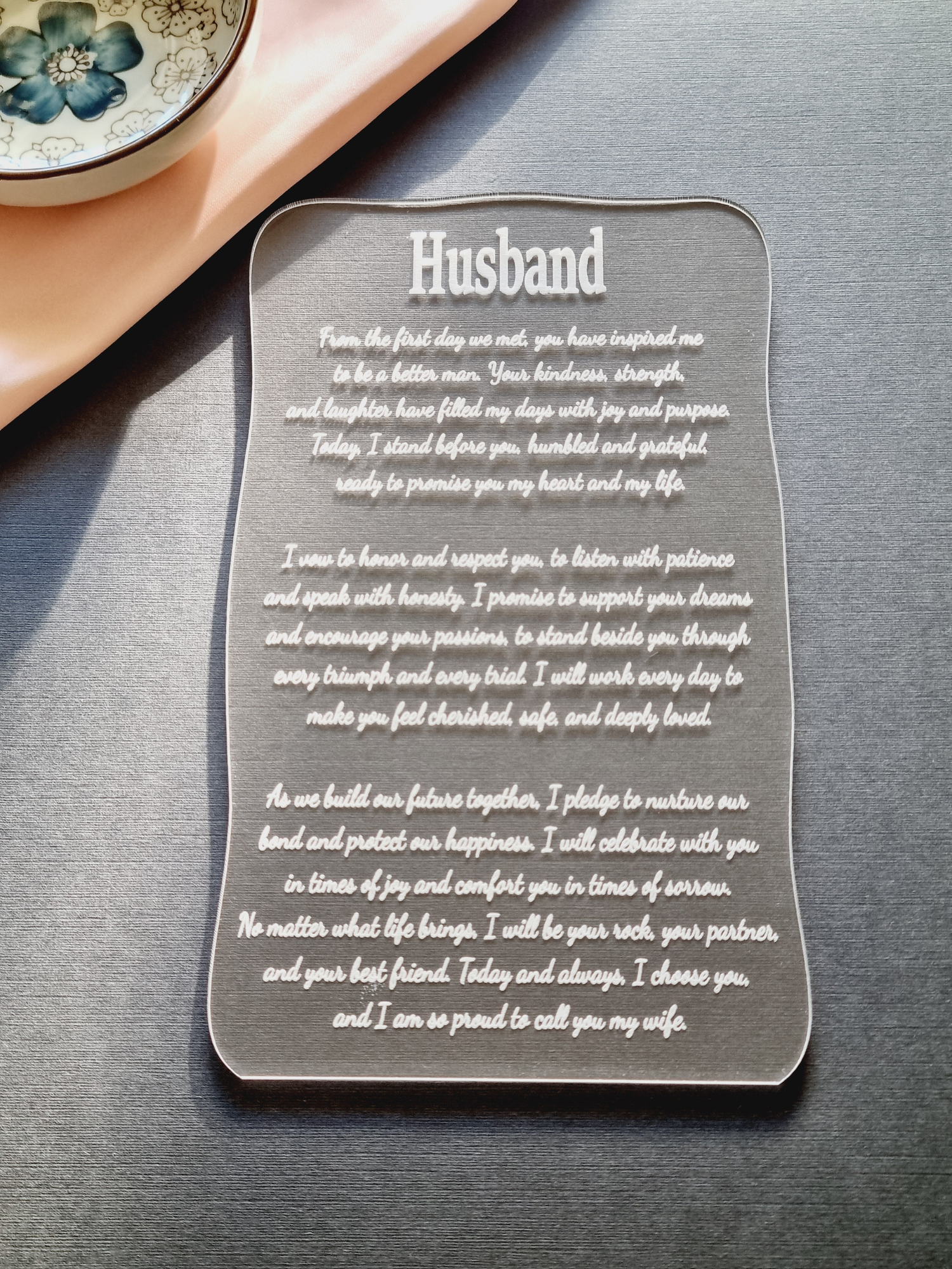Vow Plaque