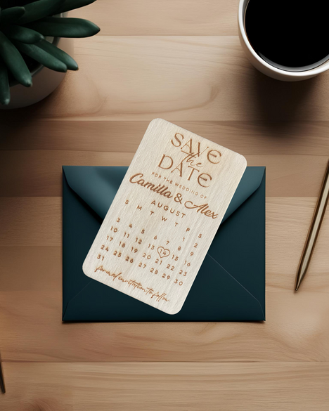 Save the Date - Wood
