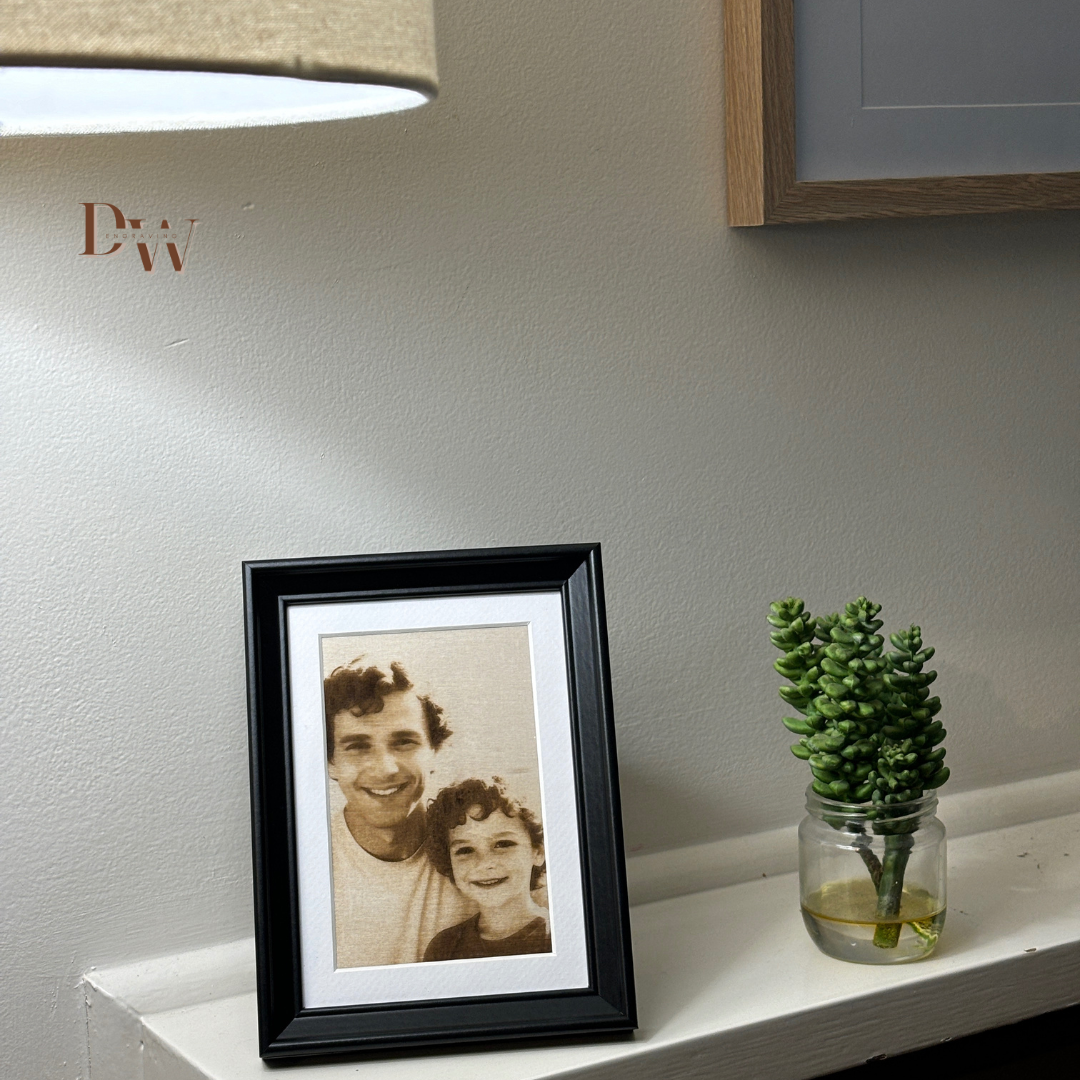 Black Frame Engraving