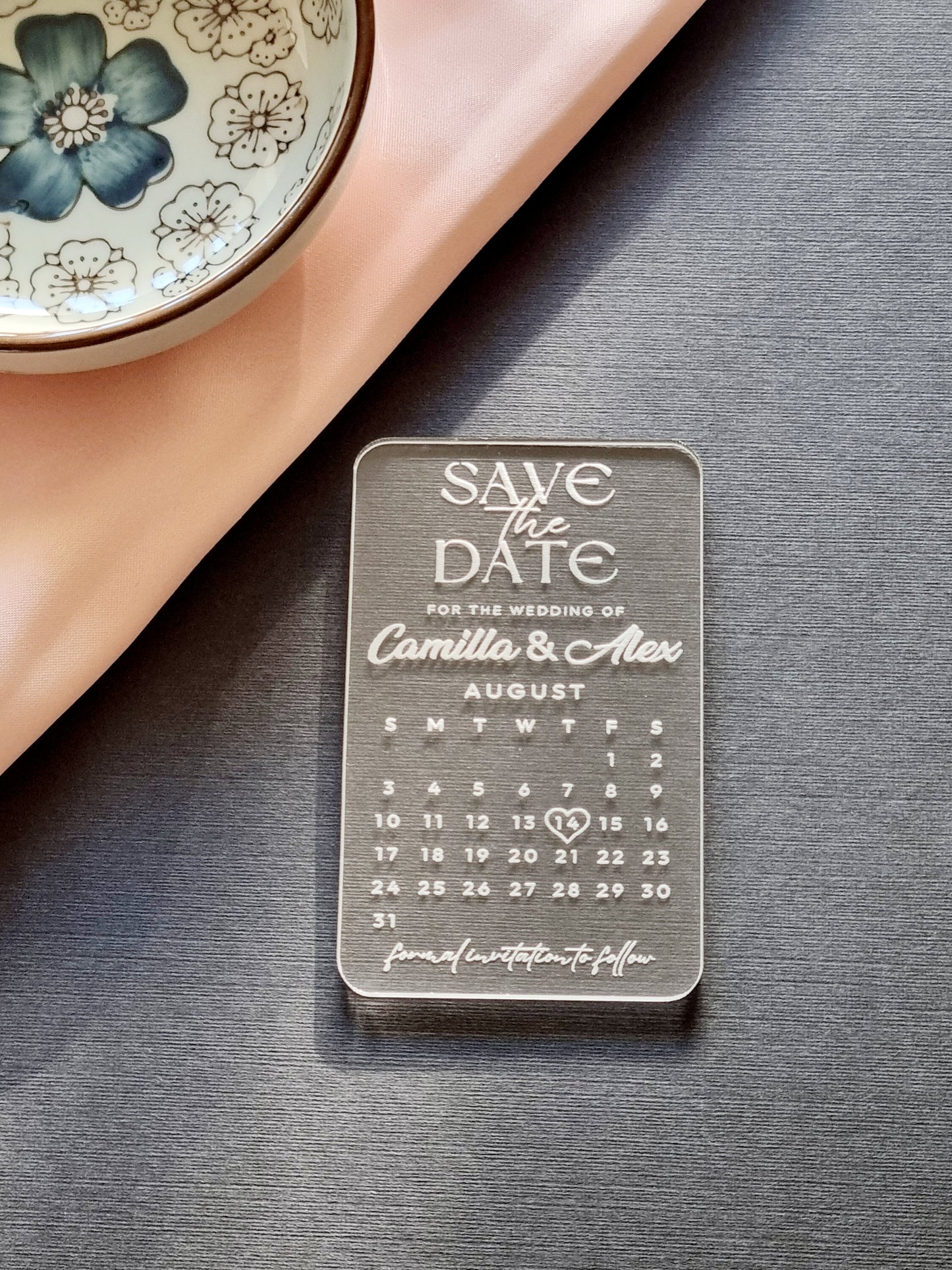 Heartfelt Calendar Acrylic