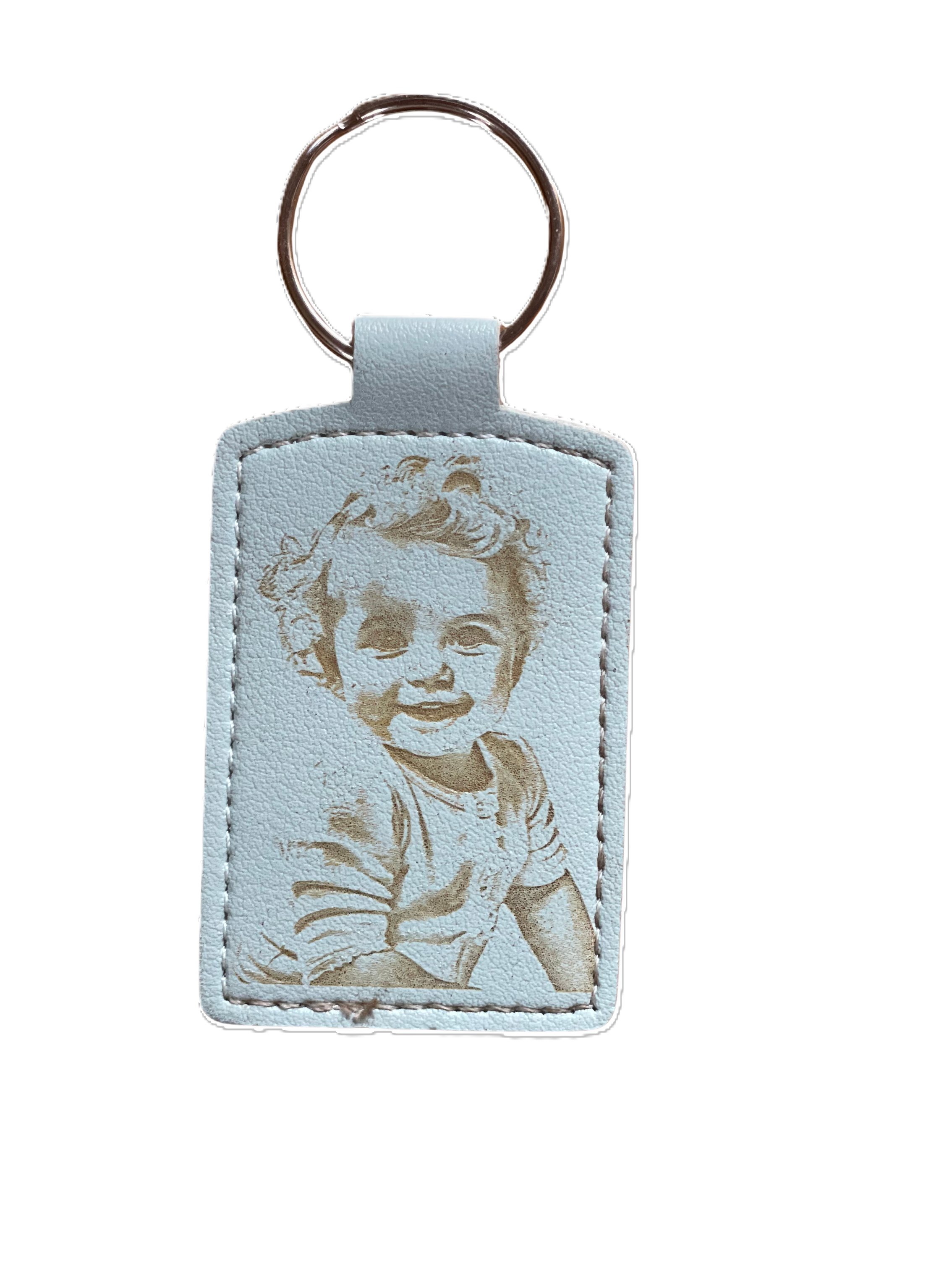 Rectangle Leather Key Chains