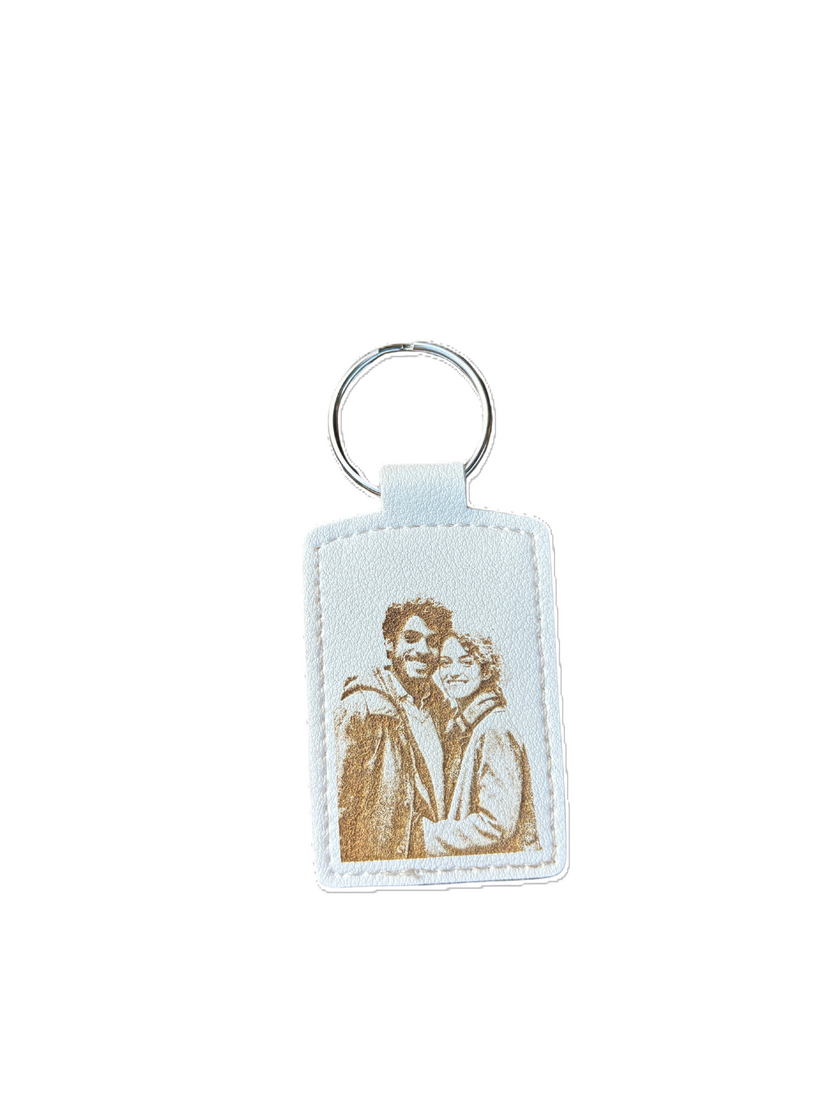 Rectangle Leather Key Chains