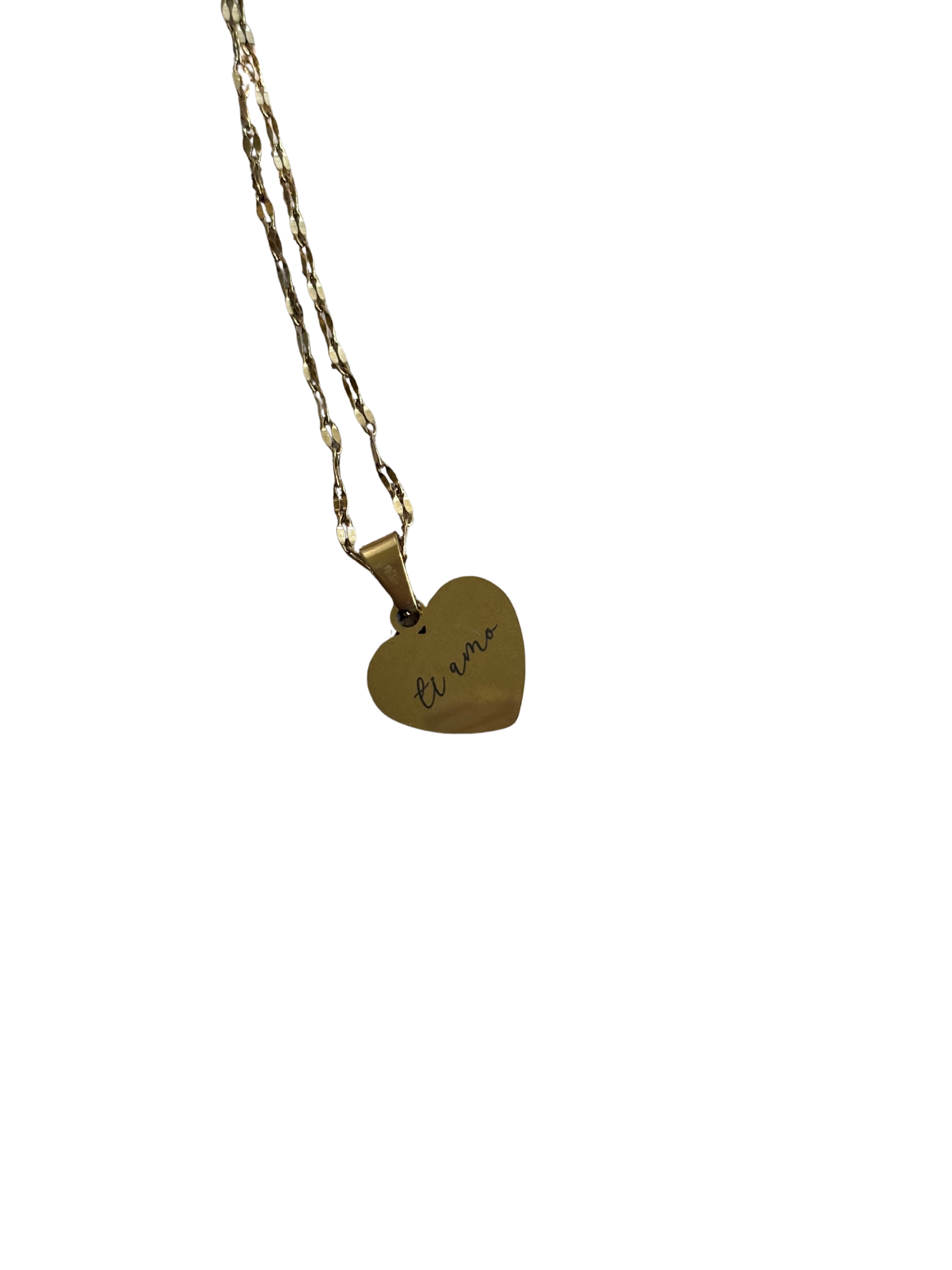 Gold Love Heart - Stainless Steel