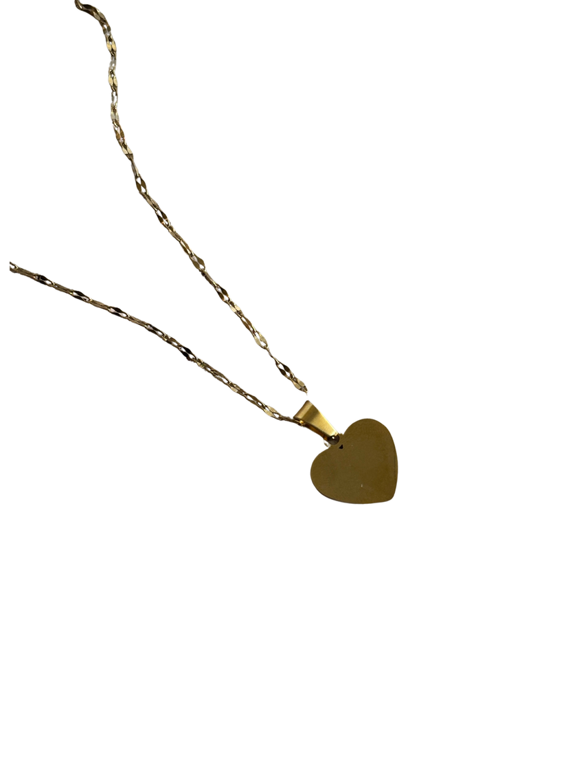 Gold Love Heart - Stainless Steel