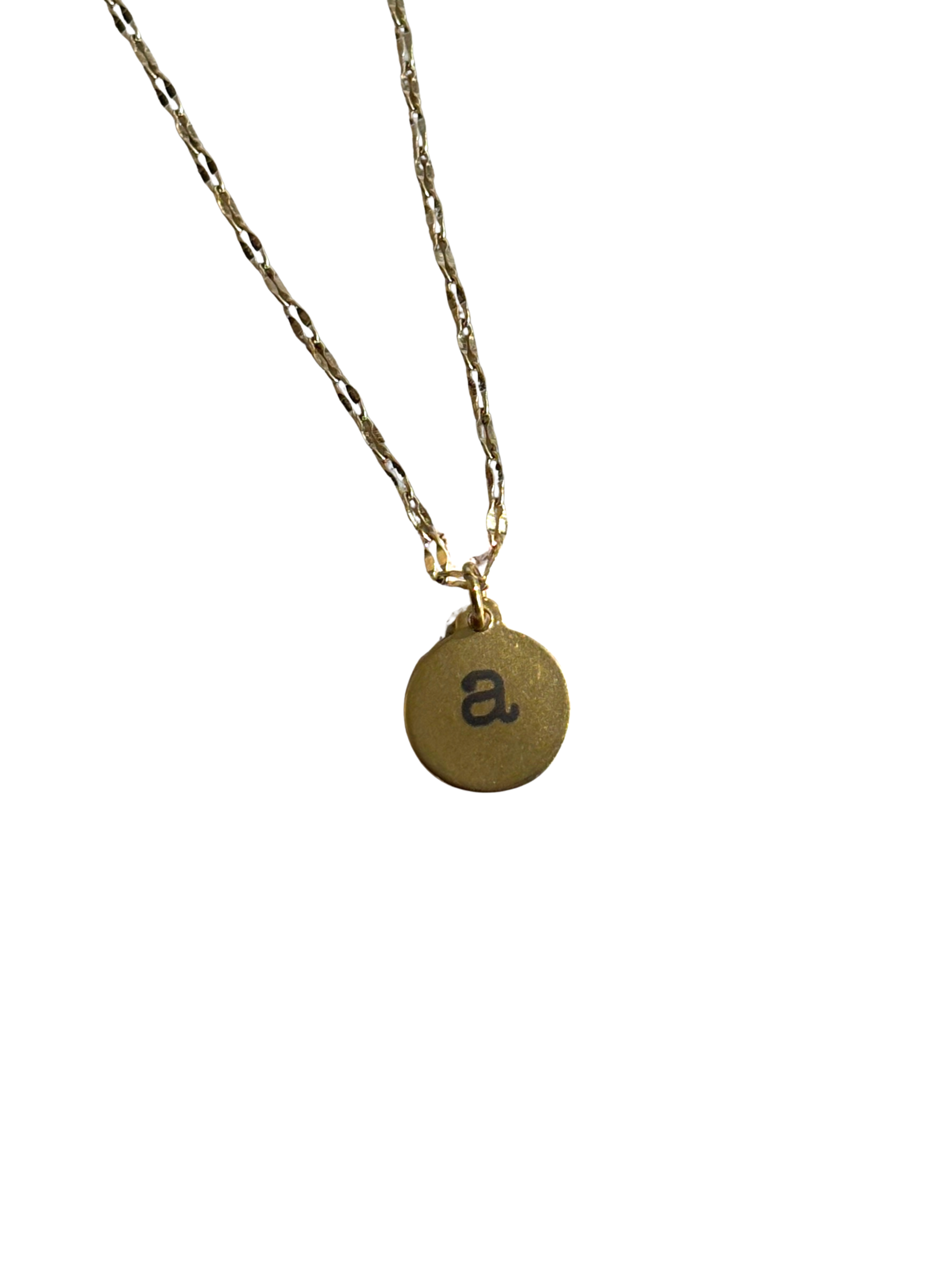 Gold plated round necklace - Stainless Steel