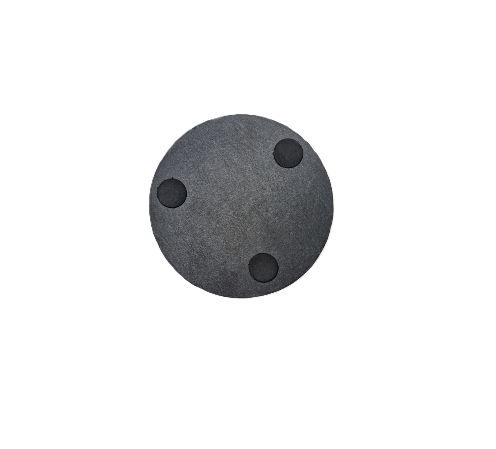 Round Black Slate Tile