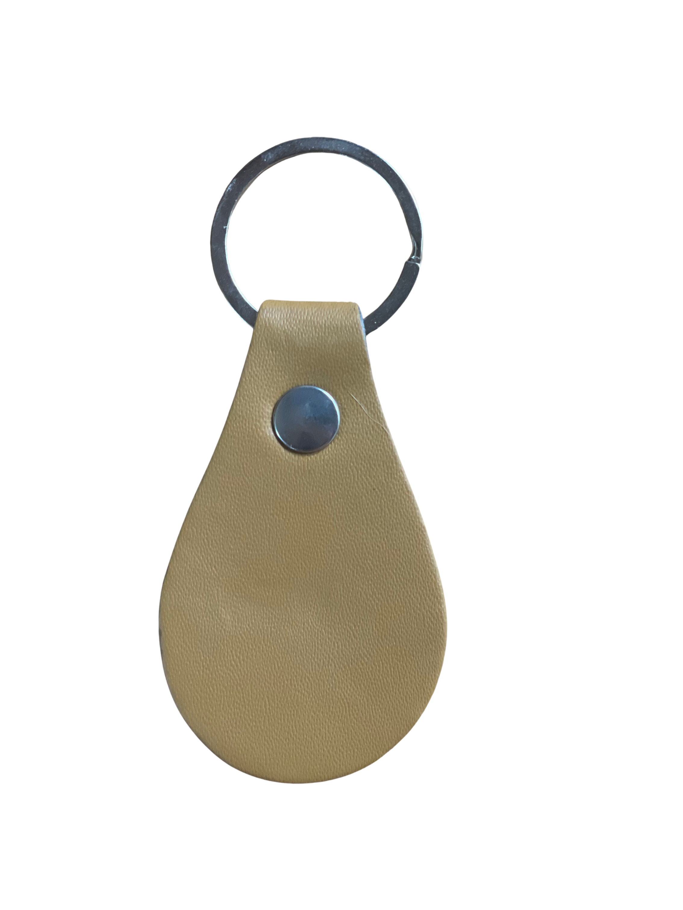 Tear Drop Leather Keychain