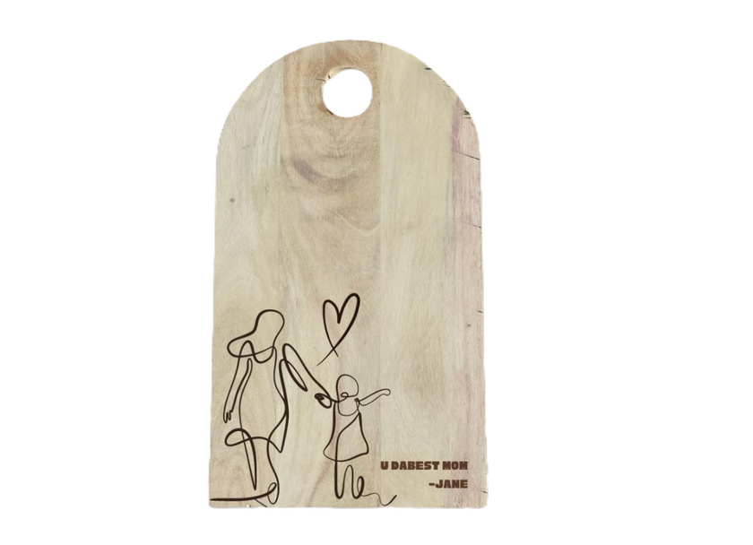 Acacia Arch Blonde Serving Board