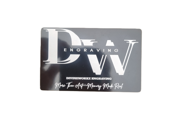 Black Aluminium Card