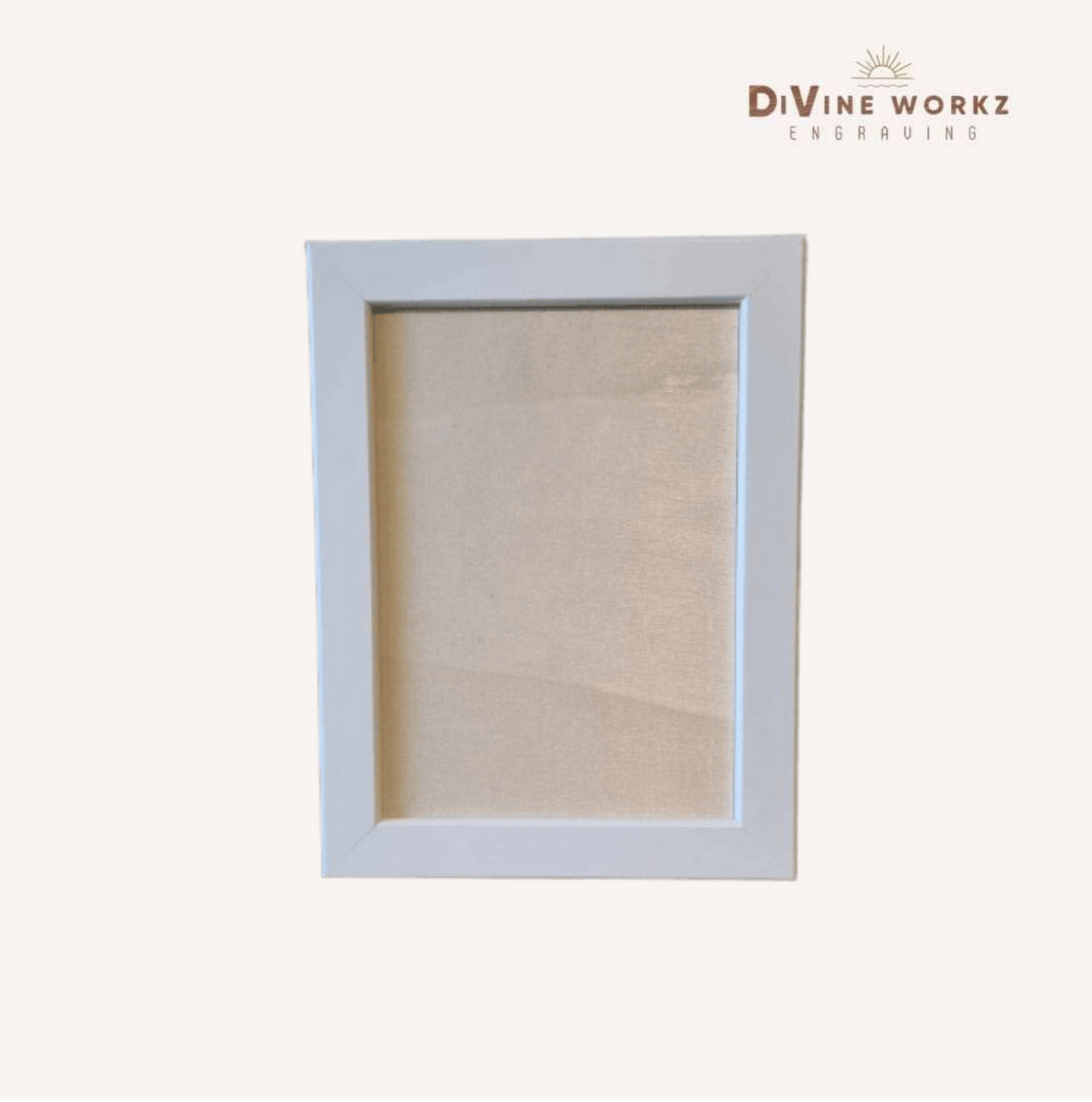 White Frame Engraving
