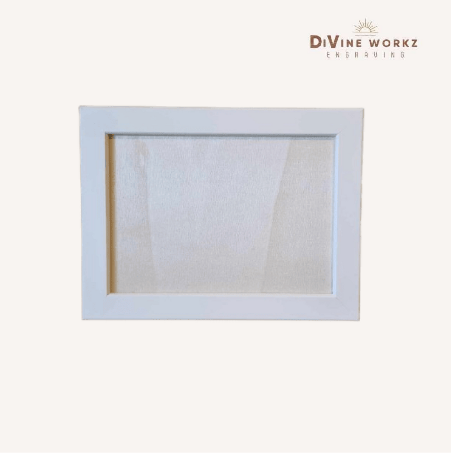 White Frame Engraving