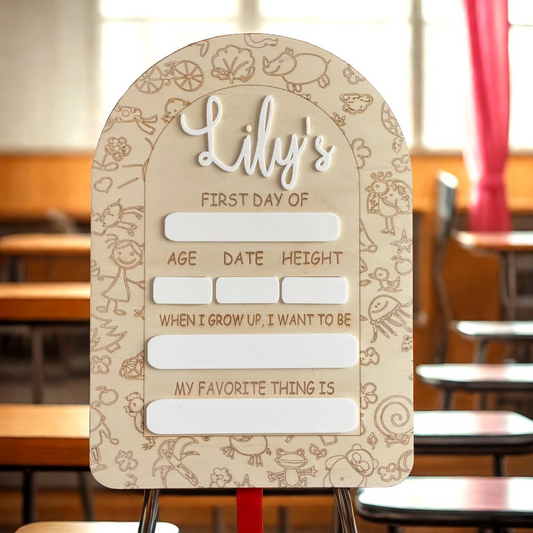 Personalized First Day Board