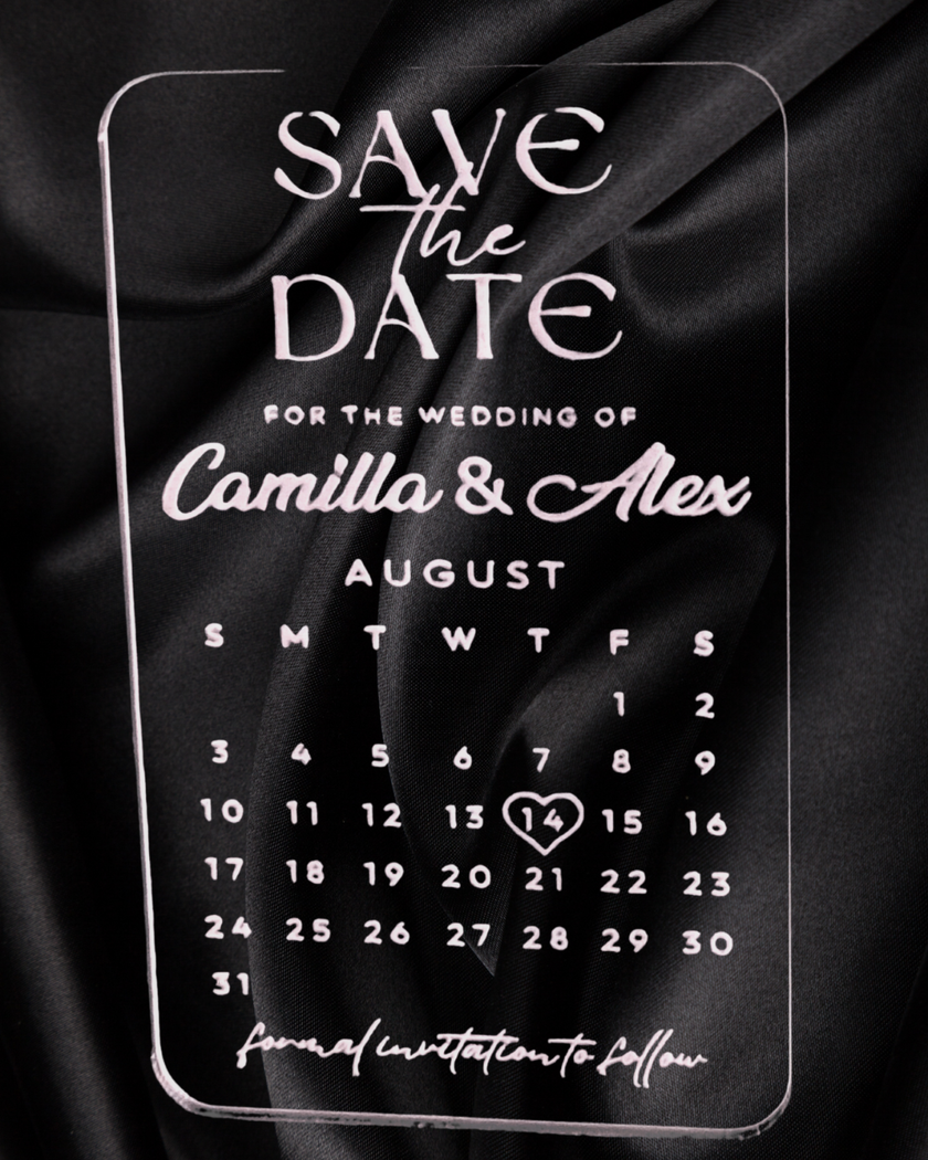 Heartfelt Calendar Acrylic